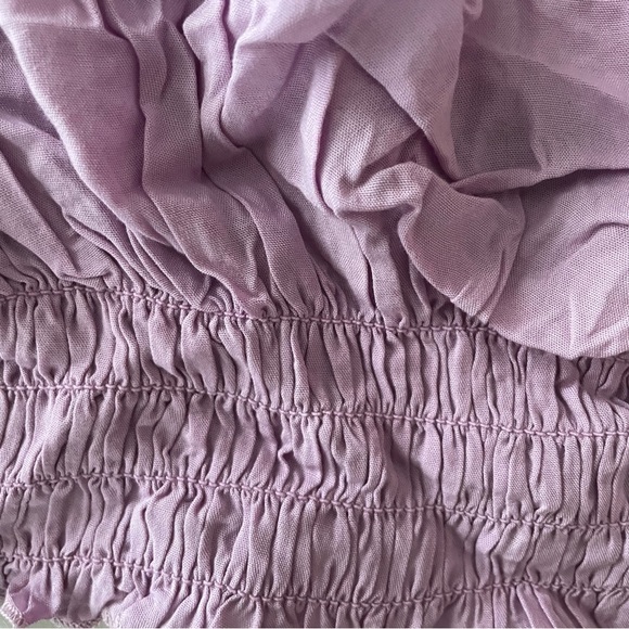 PURPLE SMOCKED TANK TOP - Picture 3 of 3